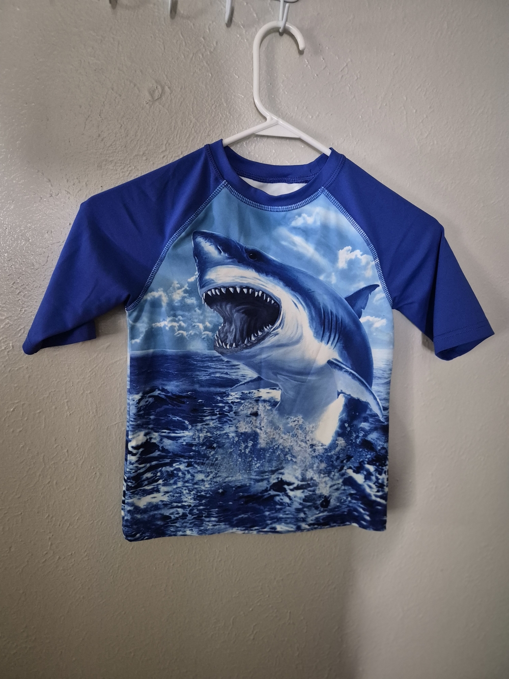 wonder nation Blue Shark Graphic Rashguard